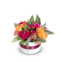 Box oranžových růží